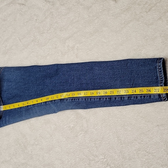 Old Navy Women's High-Rise O.G. Straight Leg Jeans - Size 0 Blue - Picture 9 of 10